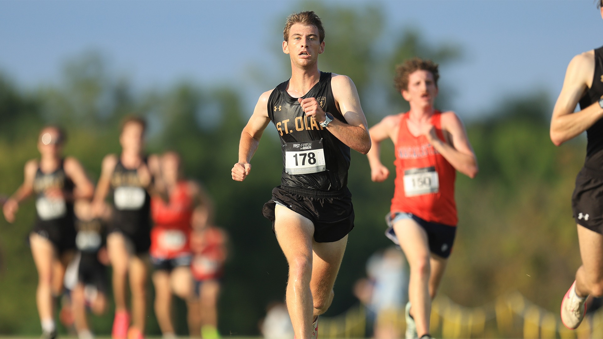 Lex Kaye approaches the finish line at the Ole Opener.
