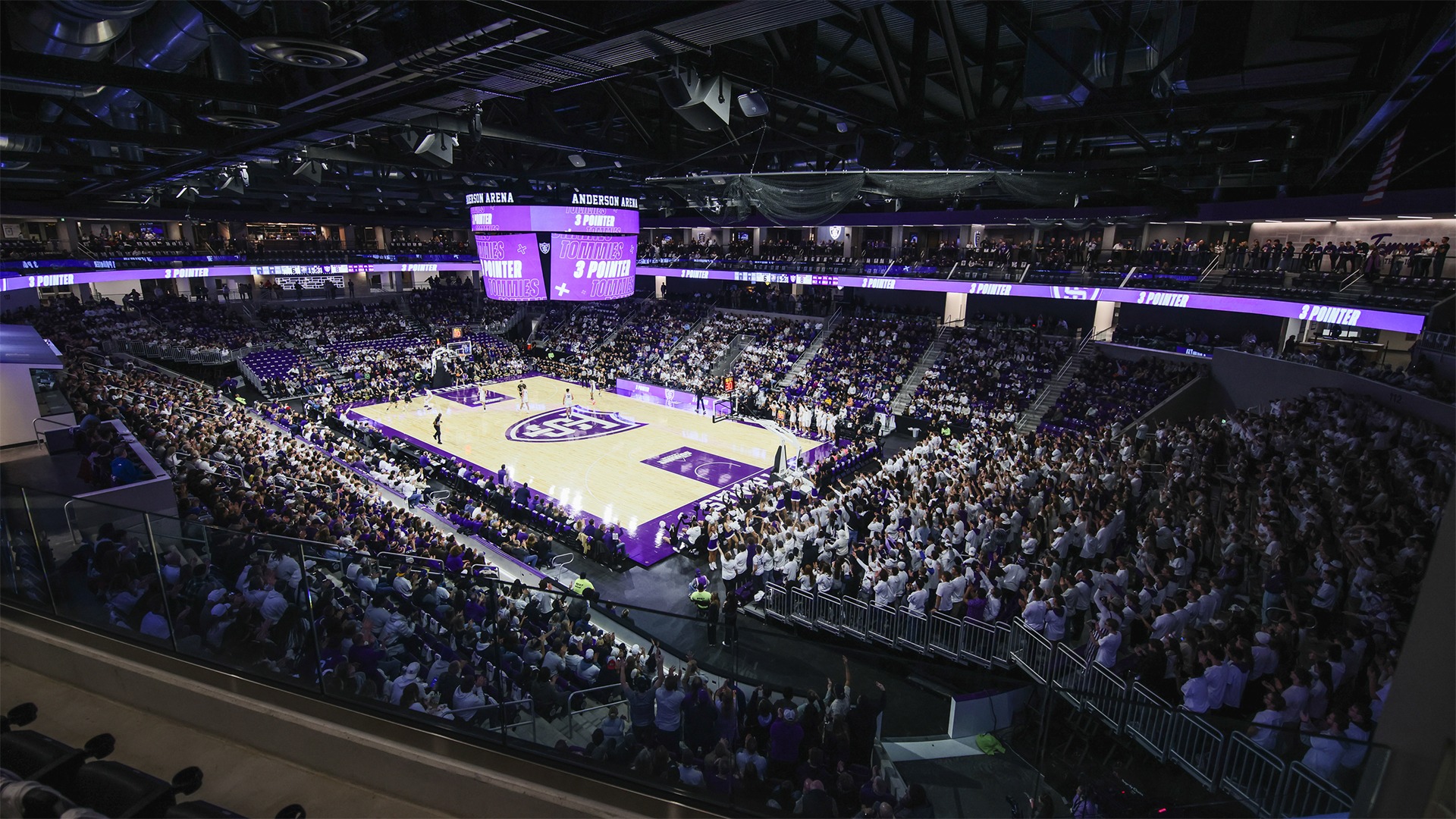A photo of the Lee & Penny Anderson Arena.