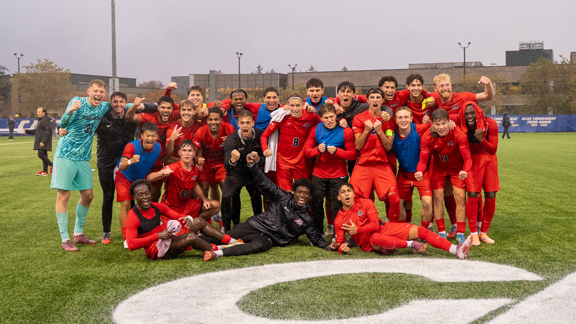 Men's Soccer Celebration - CAA Semifinal Hofstra