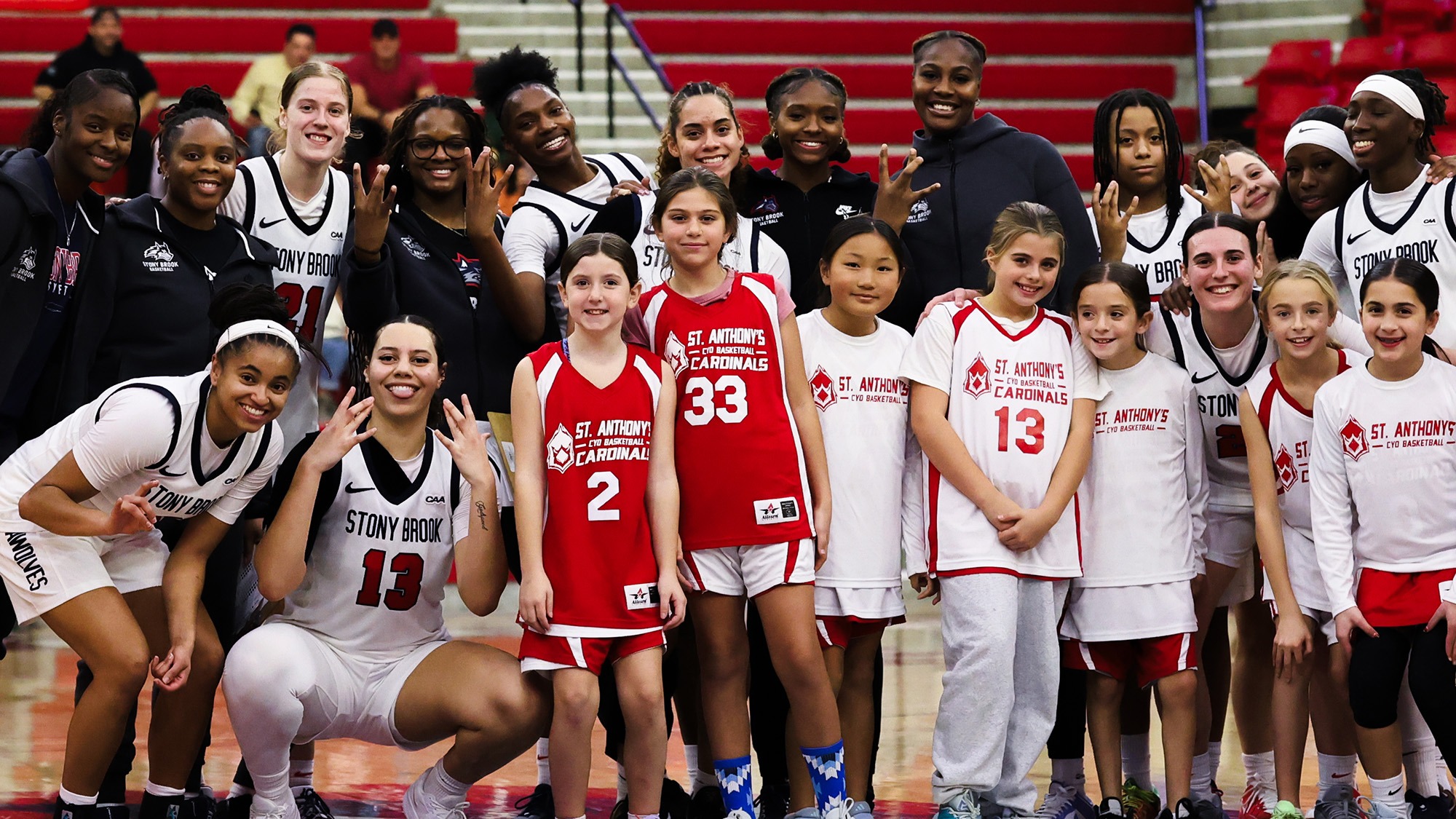 Women's Basketball - Team Win Celebration
