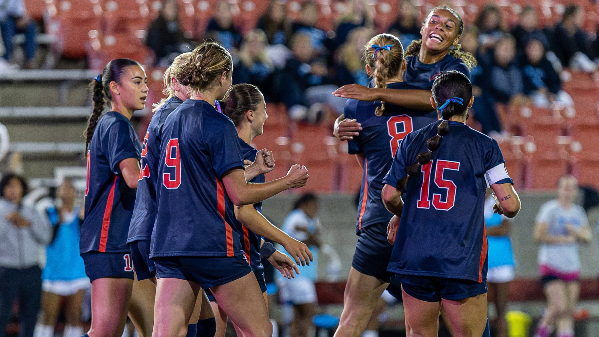 Women's Soccer Goal Celebration - Hampton