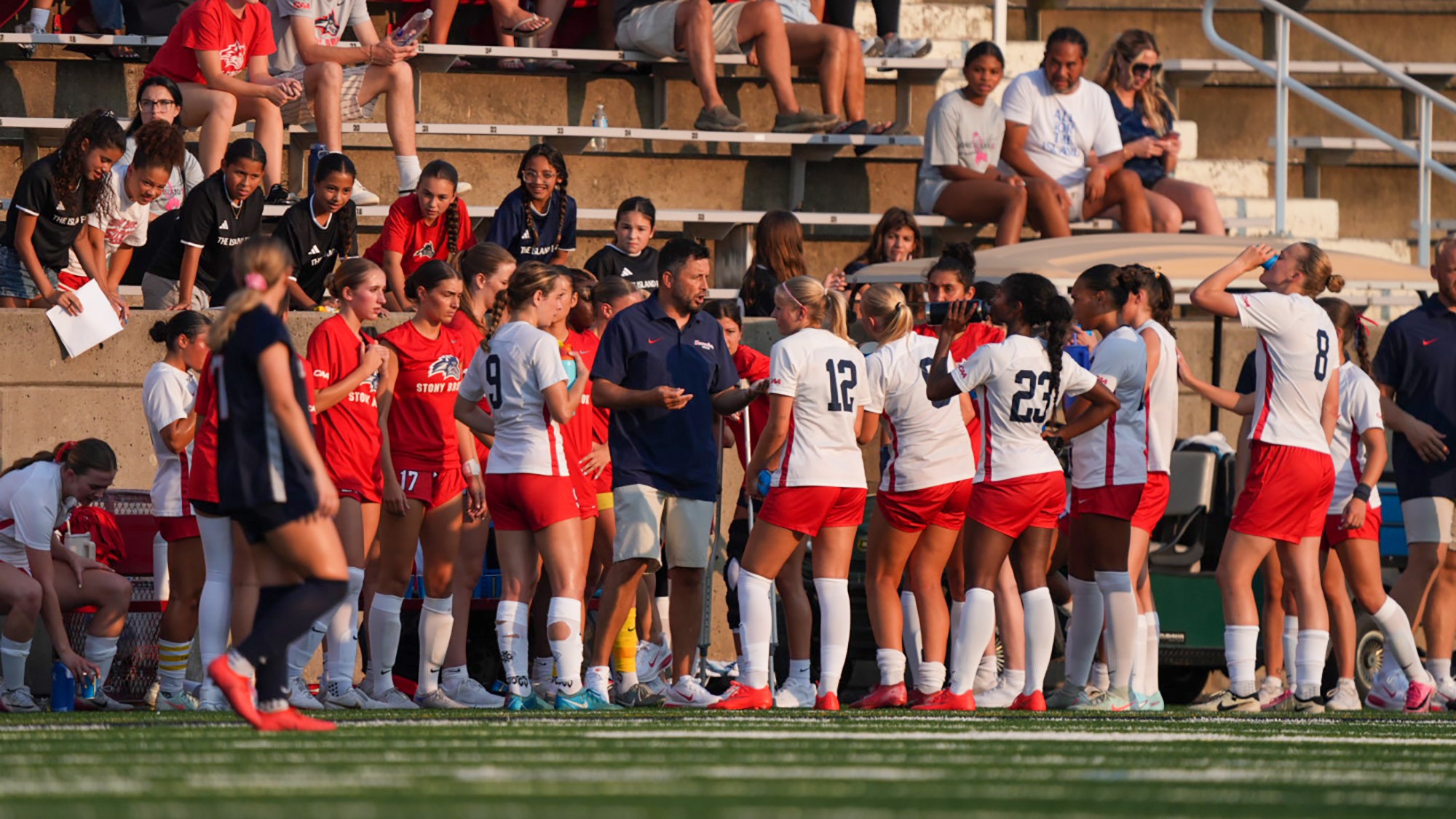 Women's Soccer Huddle - UConn