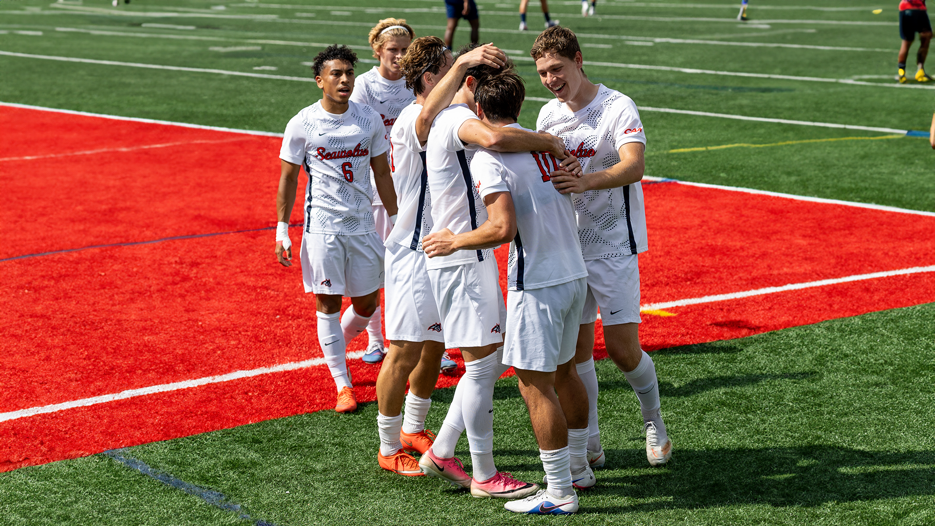 Men's Soccer group celebration