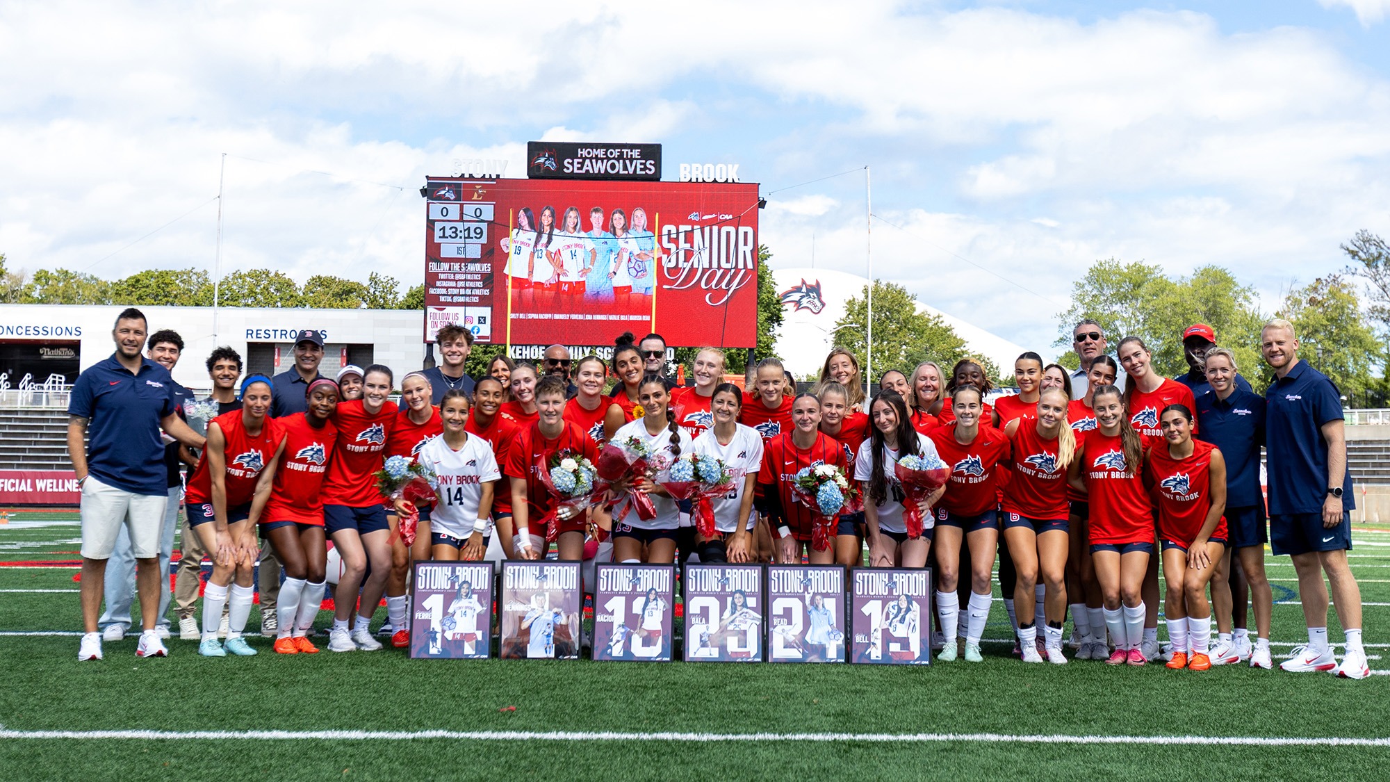Women's Soccer Senior Day Group Photo 2026