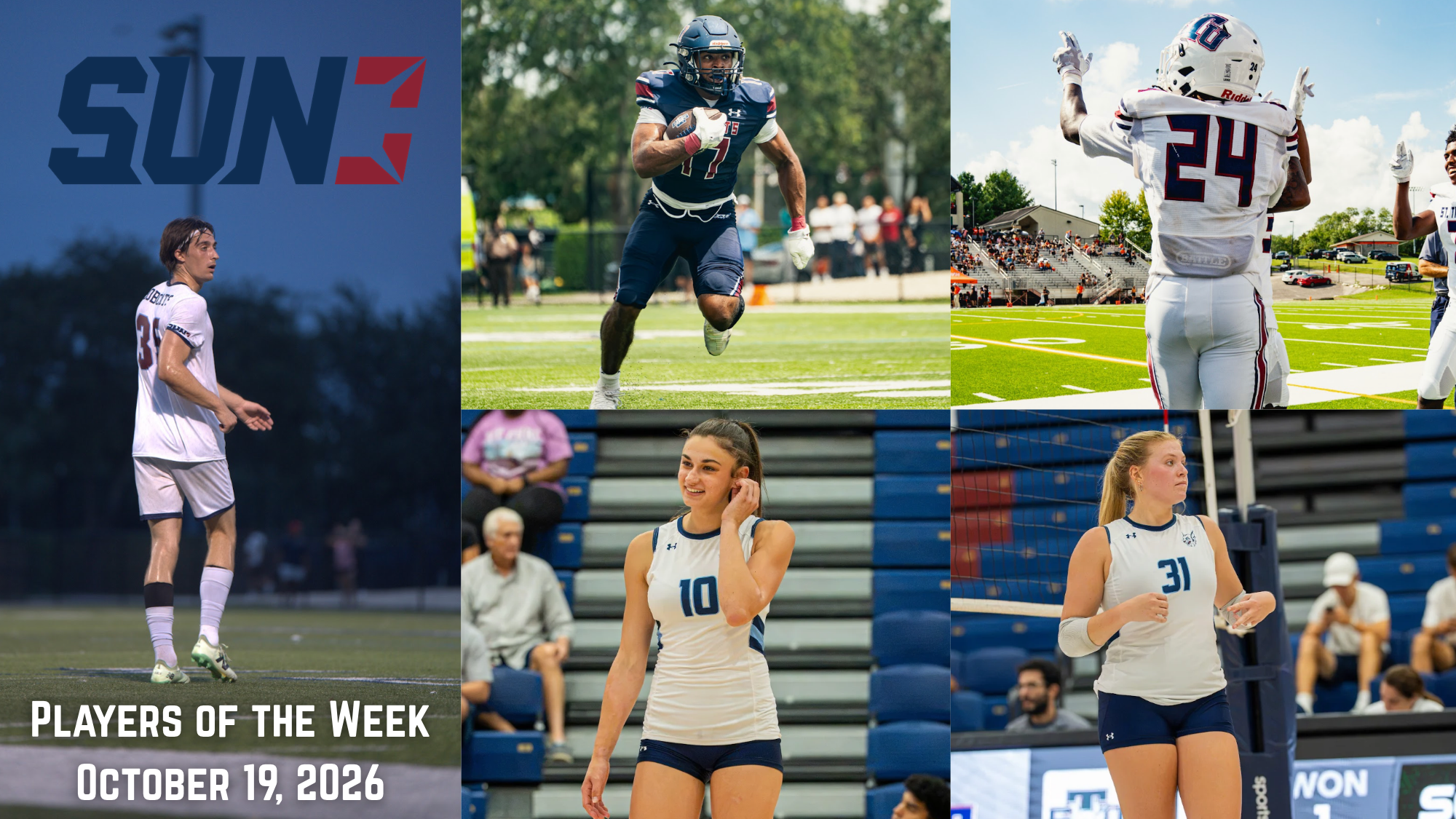 Sun Conference Players of the Week - 10/19