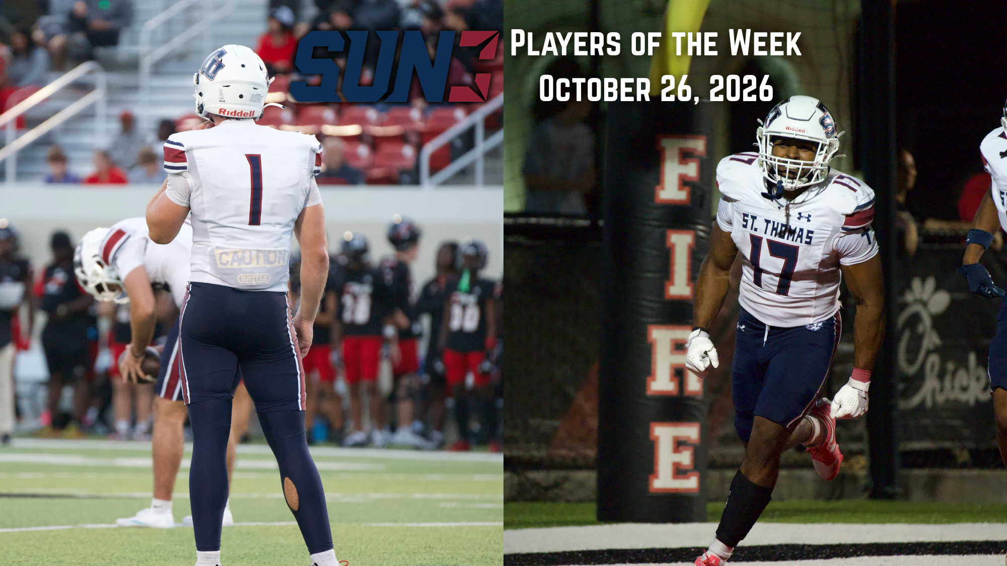 Sun Conference Players of the Week 10/26