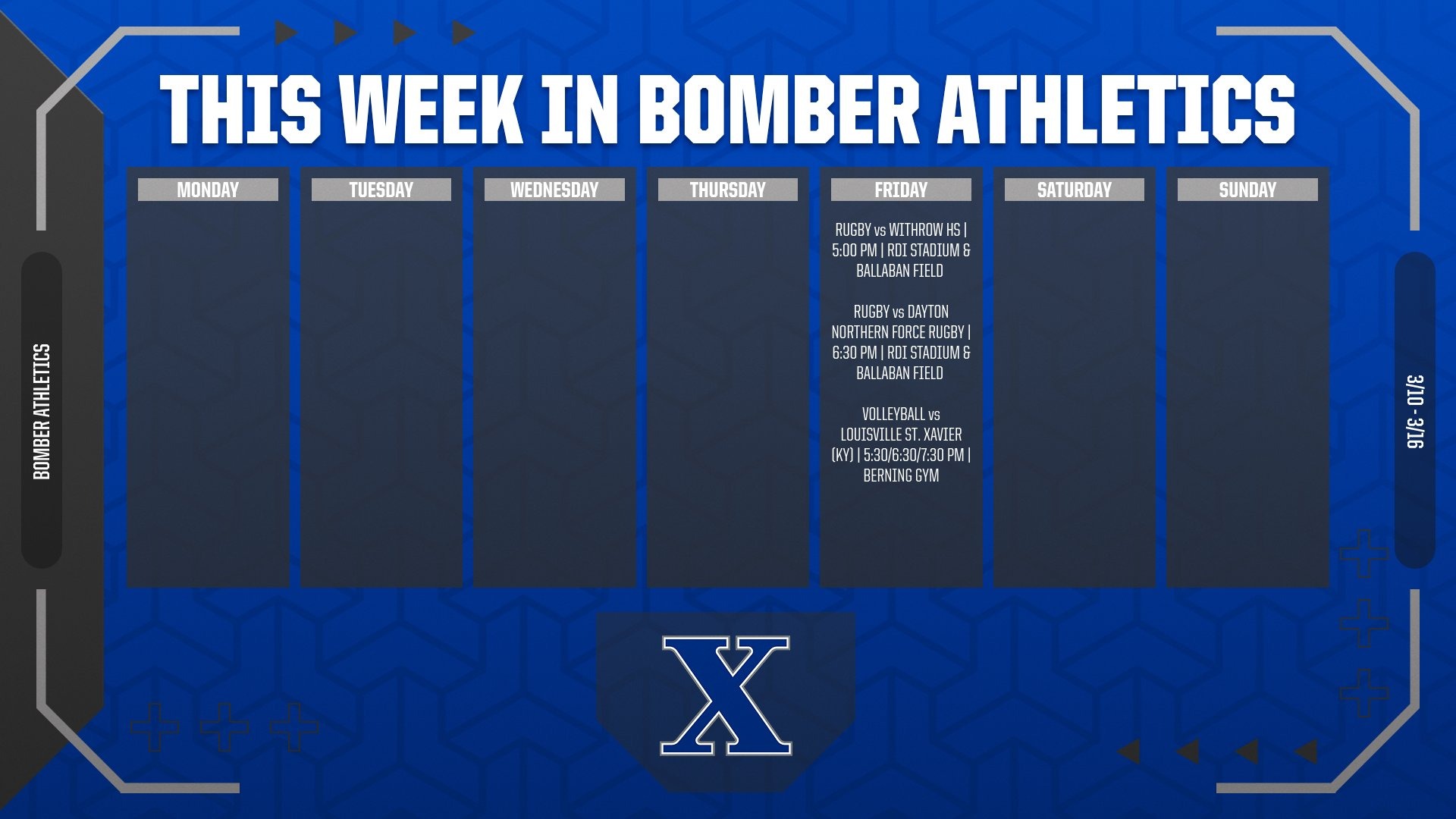 3/10 - 3/16: This Week in Bomber Athletics