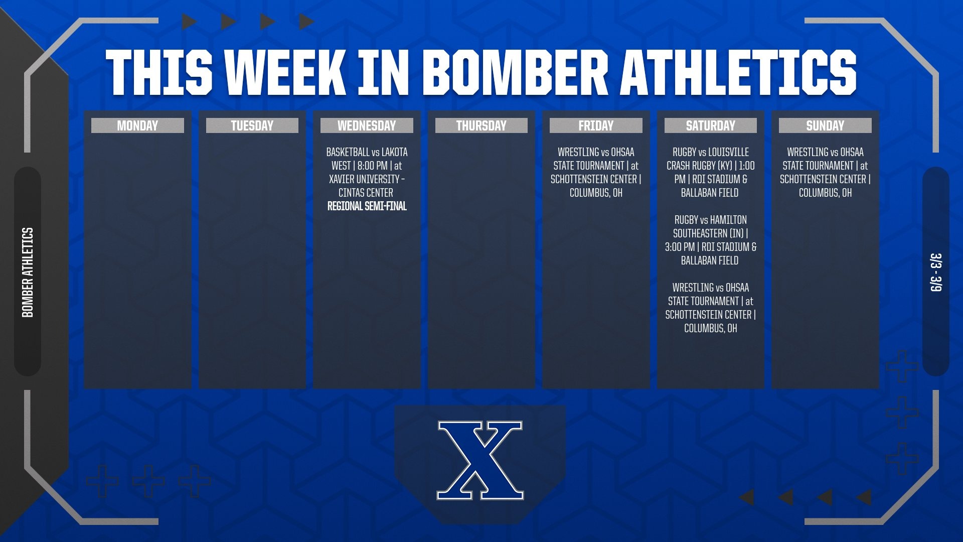 3/3 - 3/9: This Week in Bomber Athletics