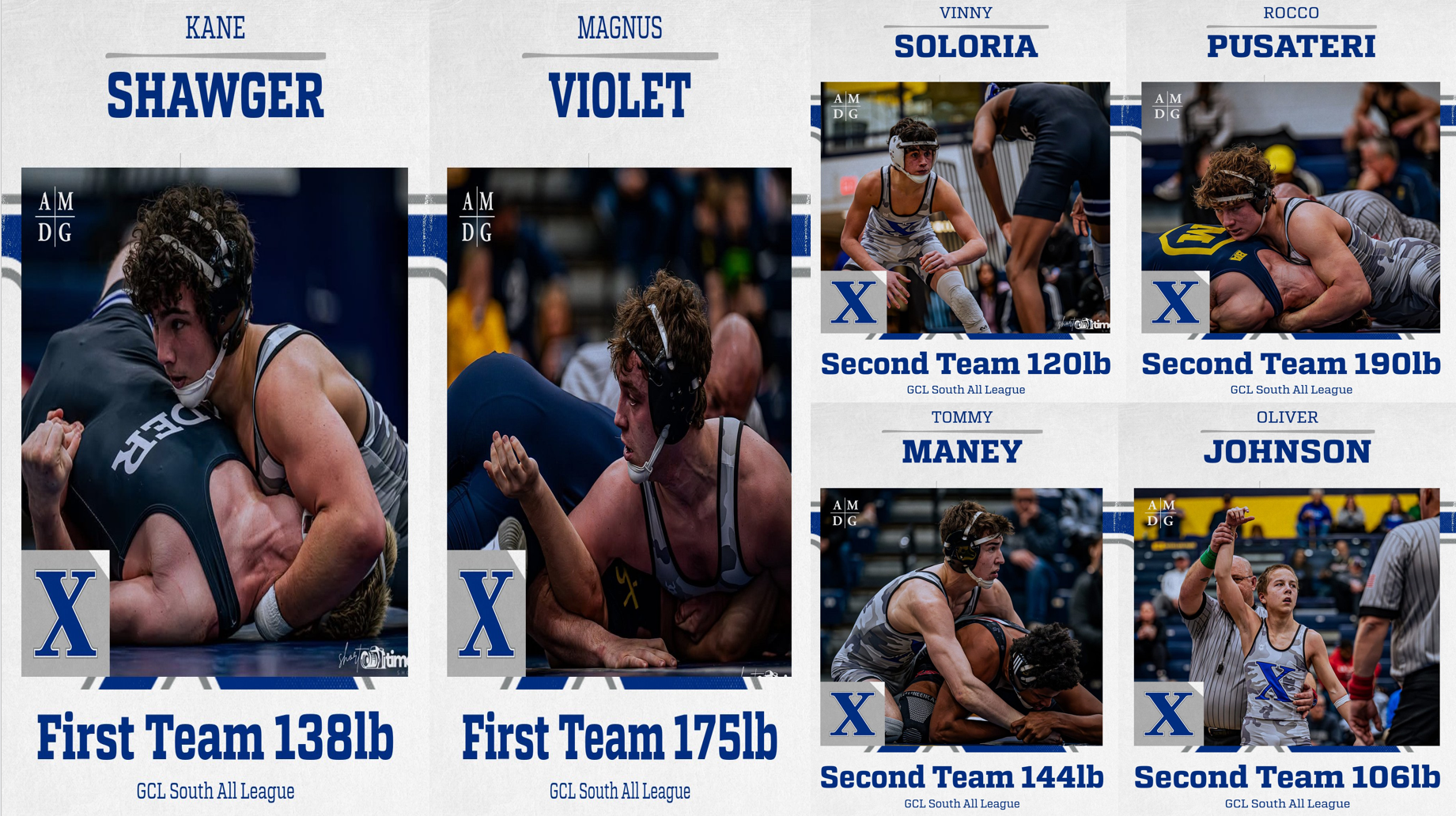 2024-2025 Wrestling GCL South Honors