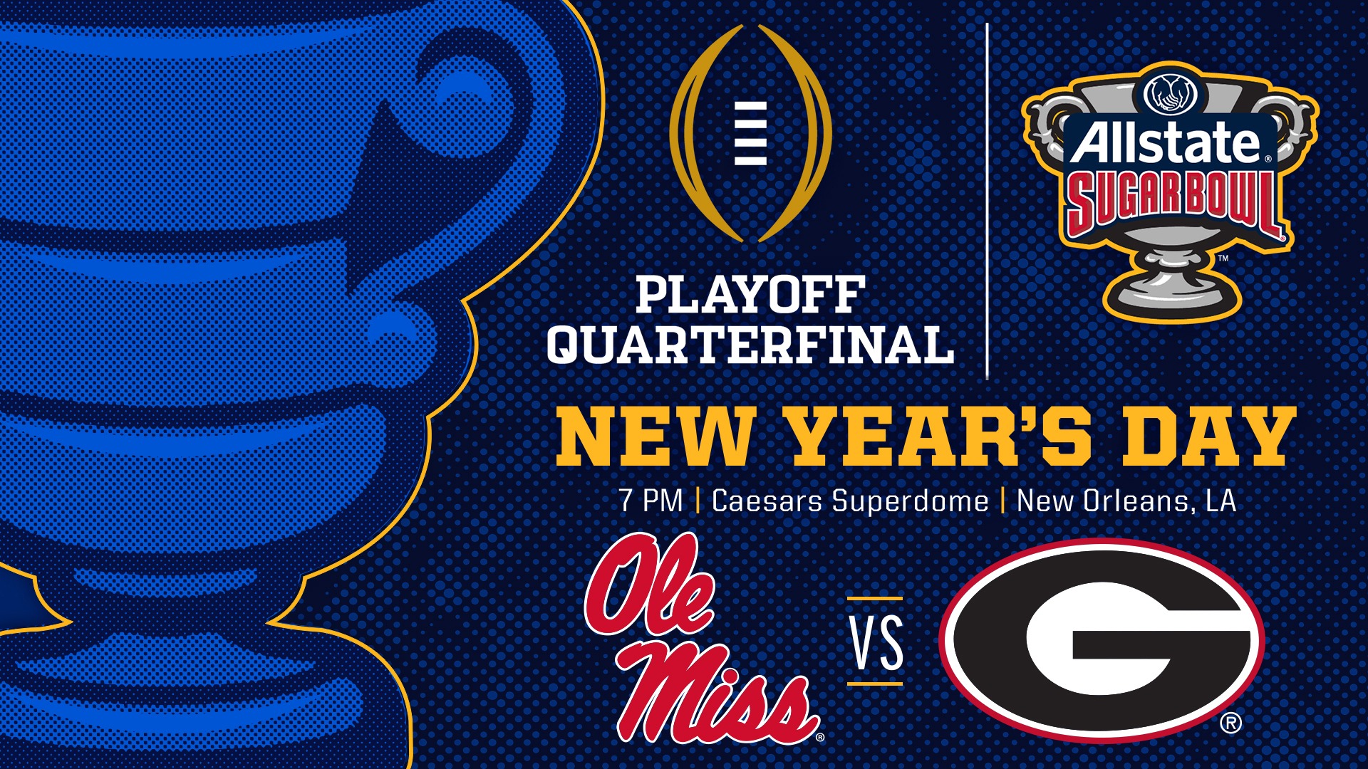 Ole Miss vs. Georgia, Sugar Bowl 2026