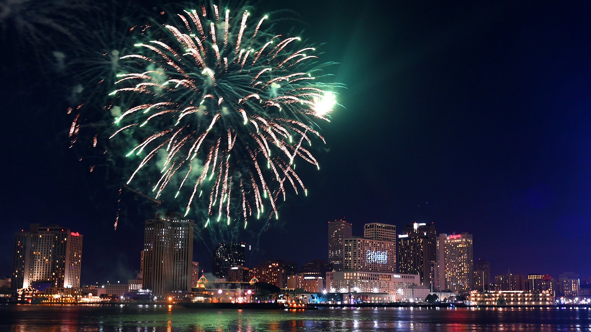 Fireworks Across River 2020