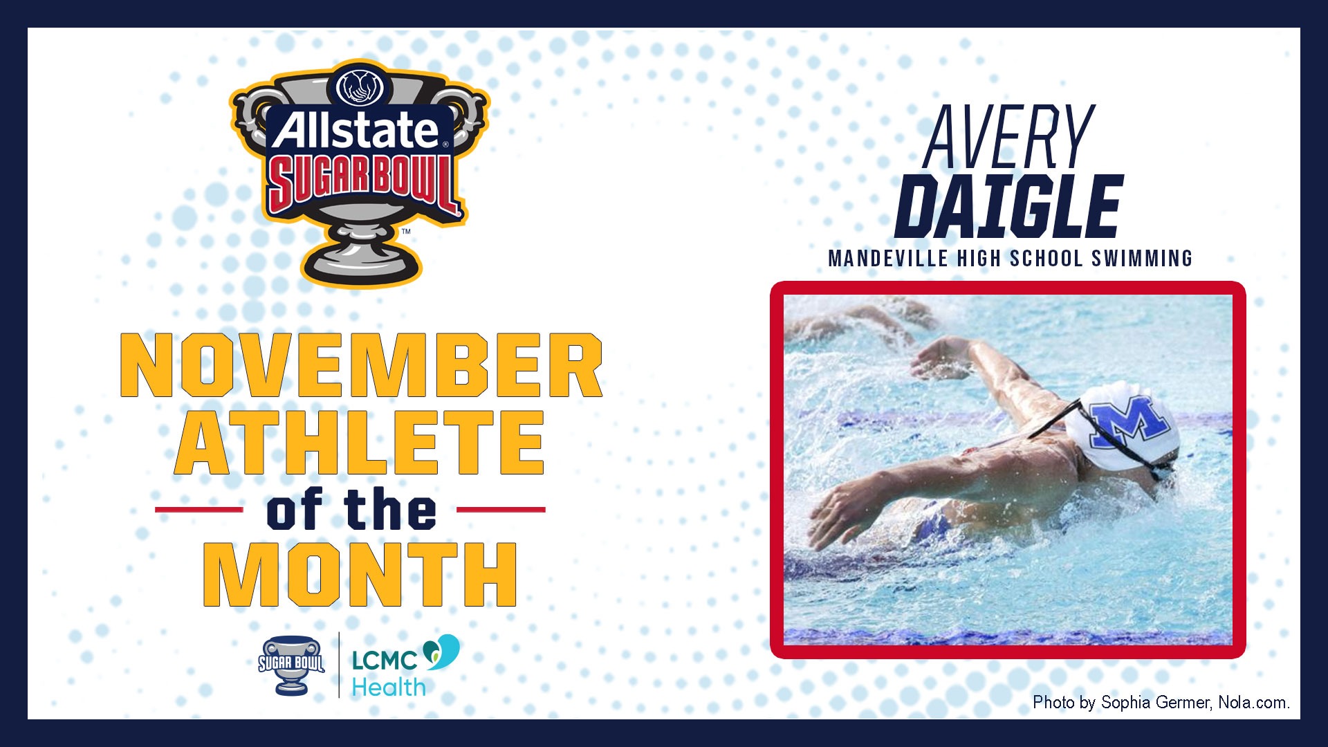 Avery Daigle - Mandeville Swimming, November 2025