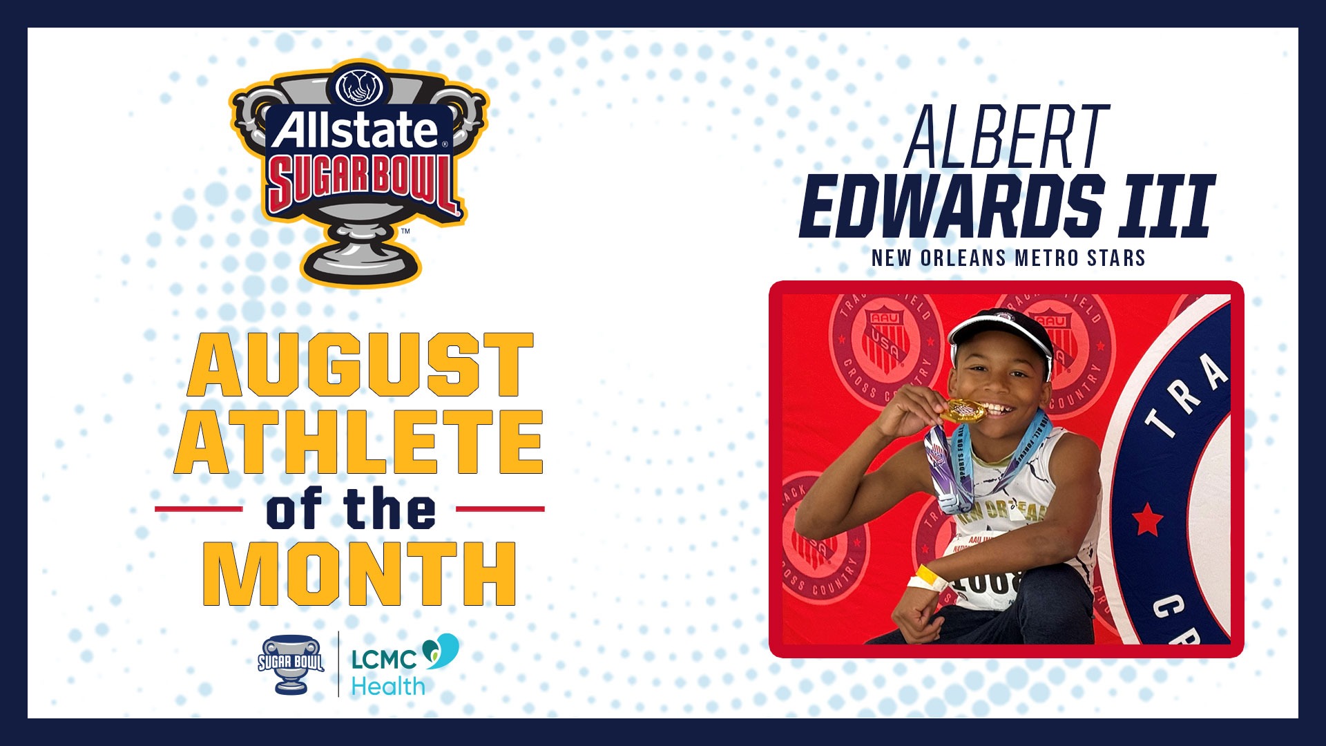 Albert Edwards III - August 2025 Athlete of the Month