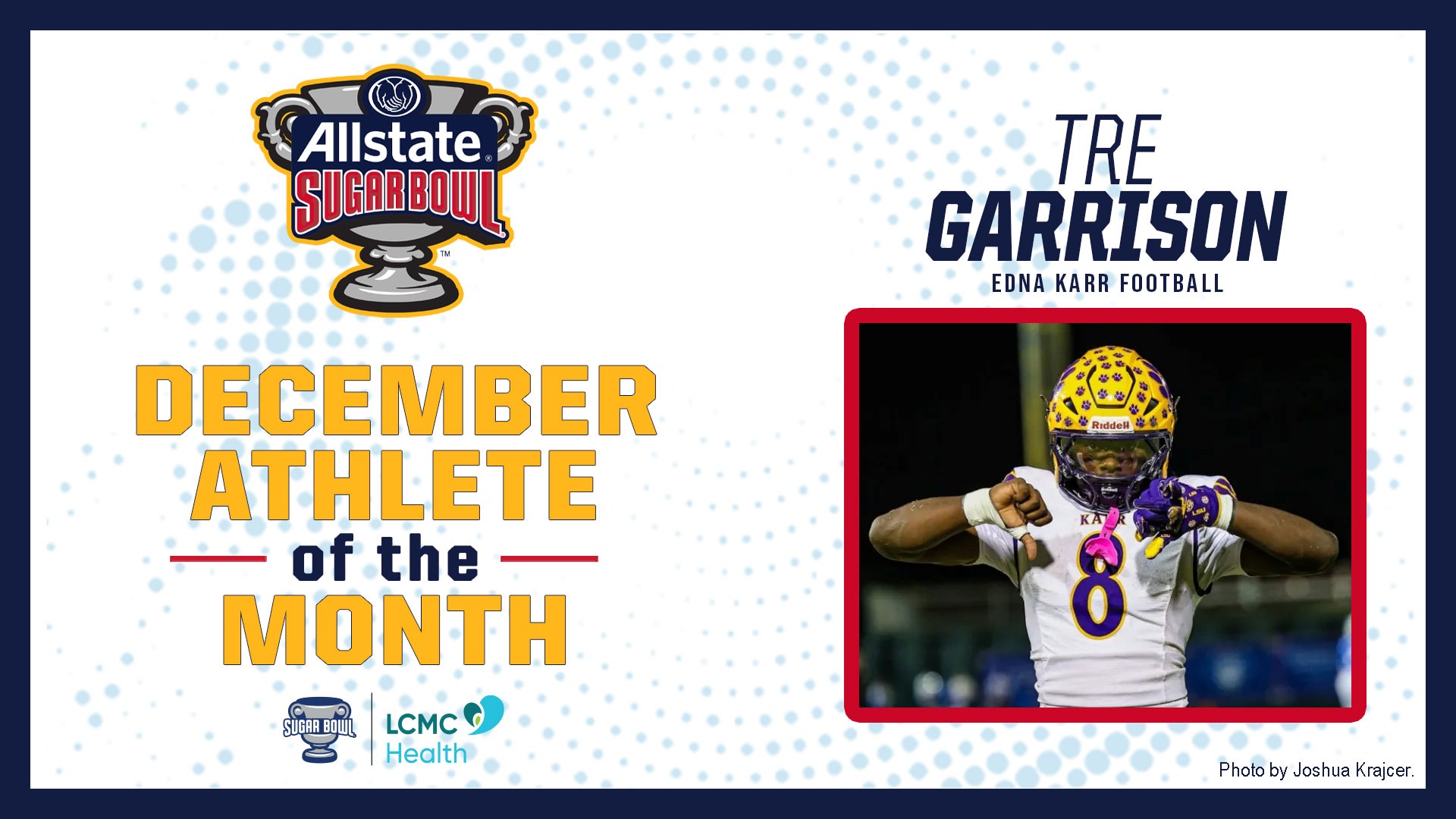 Tre Garrison - Athlete of the Month, December 2025