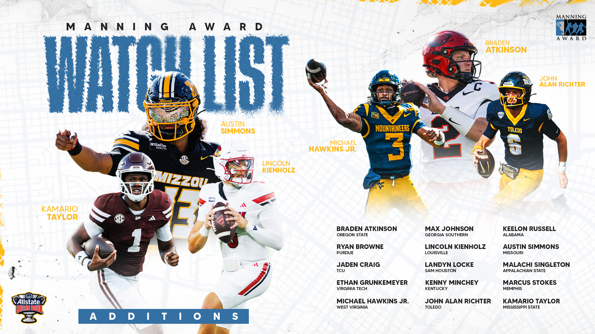 Manning Award Additions