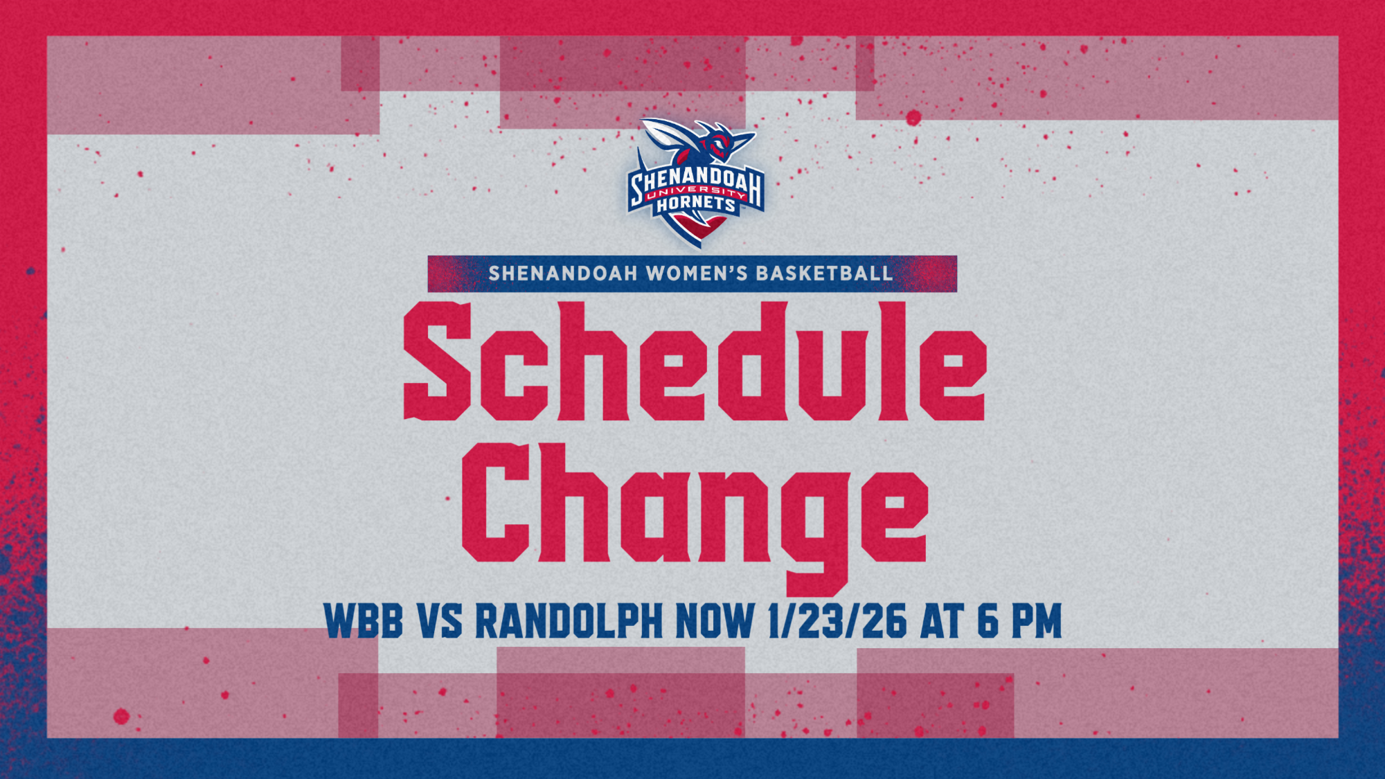 WBB Schedule Change 1/23/26