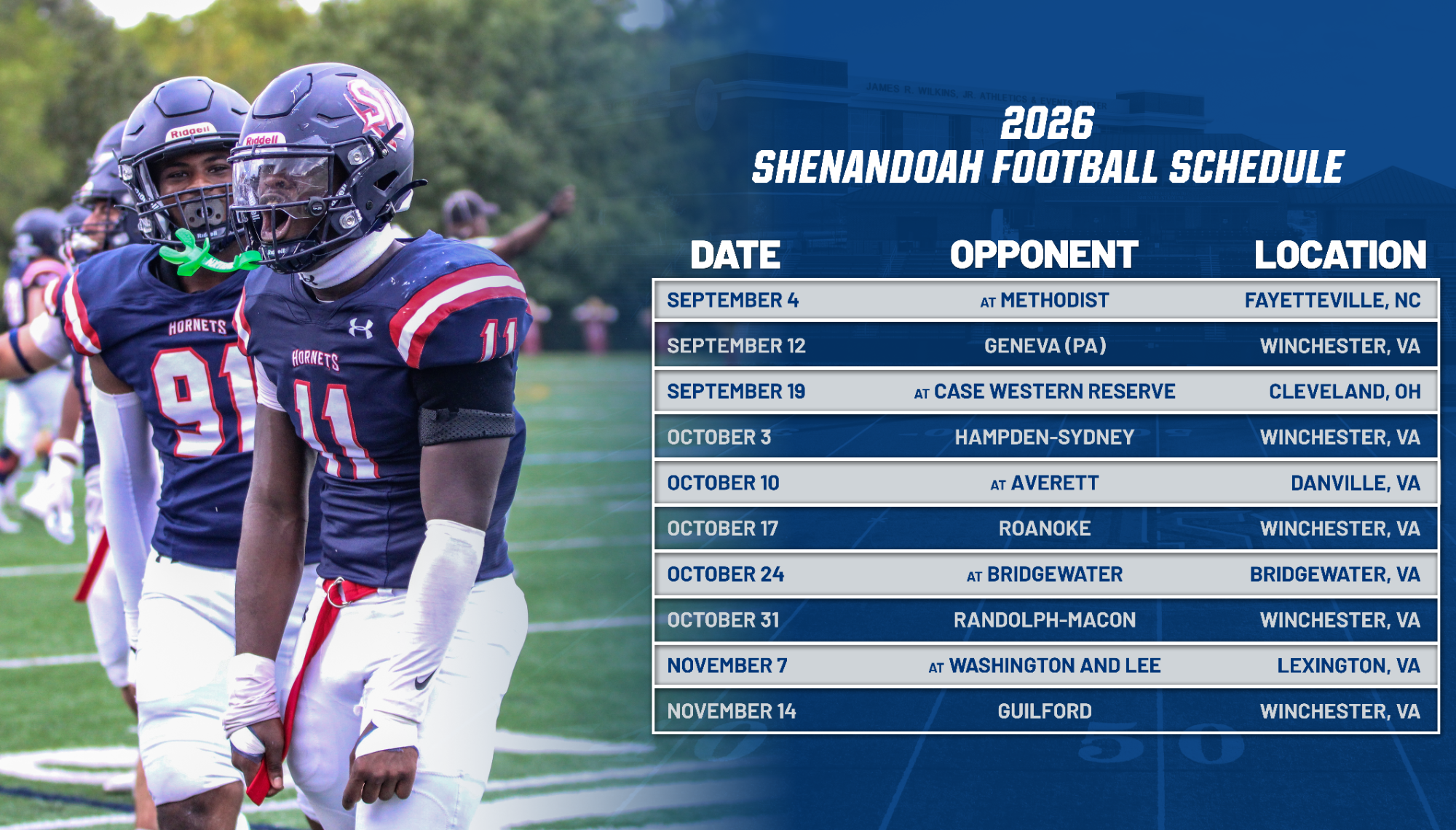 Fall 26 Schedules