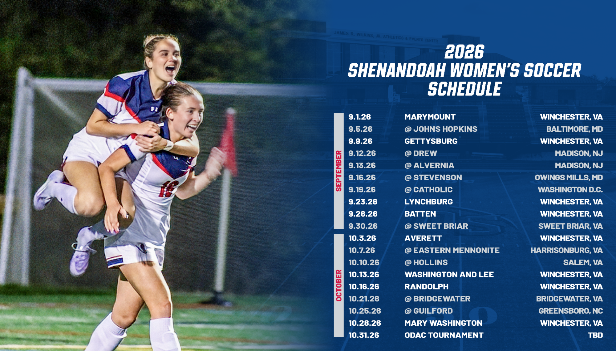 Fall 26 Schedules