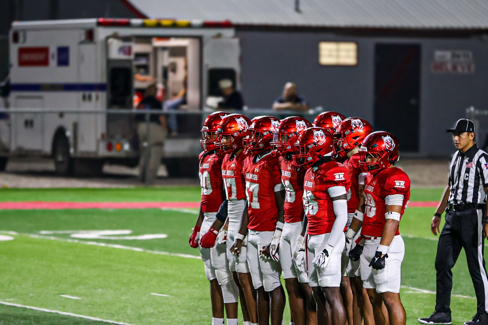 26 FB Team standing for ready