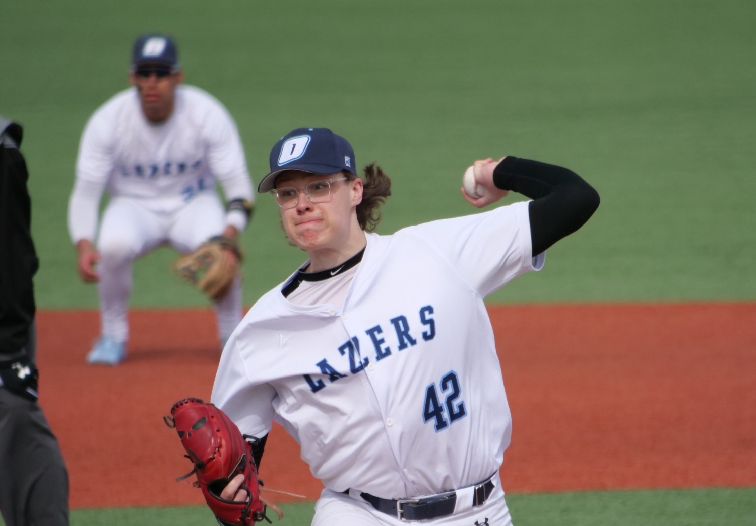 A baseball player in a 