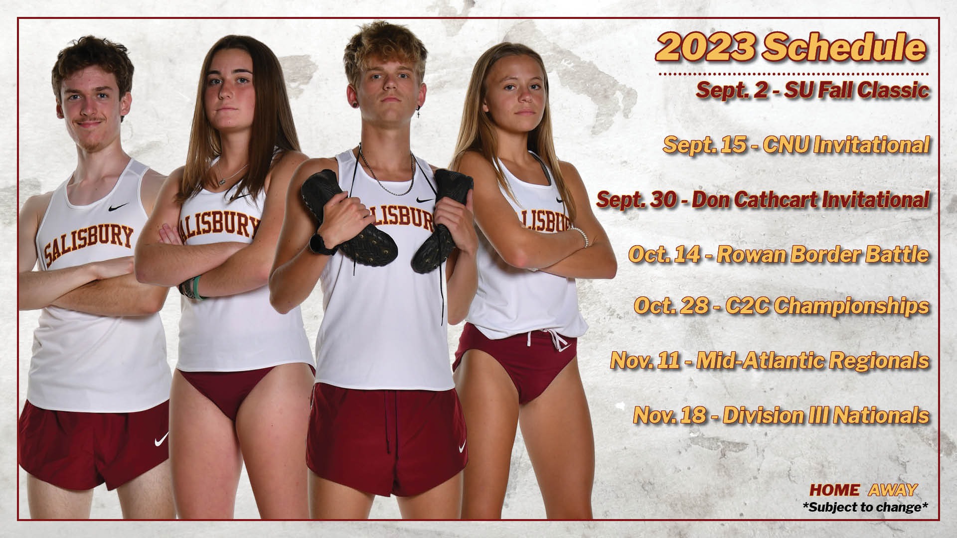 Cross Country publishes 2023 schedule Salisbury University
