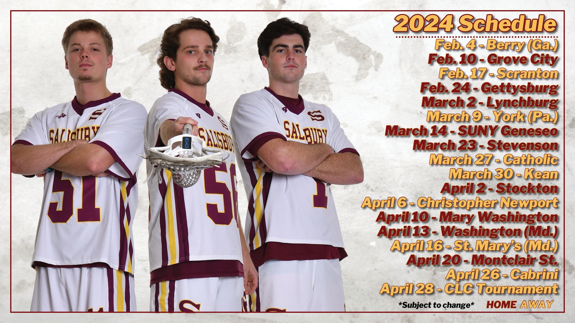 Men’s Lacrosse announces 2024 schedule Salisbury University