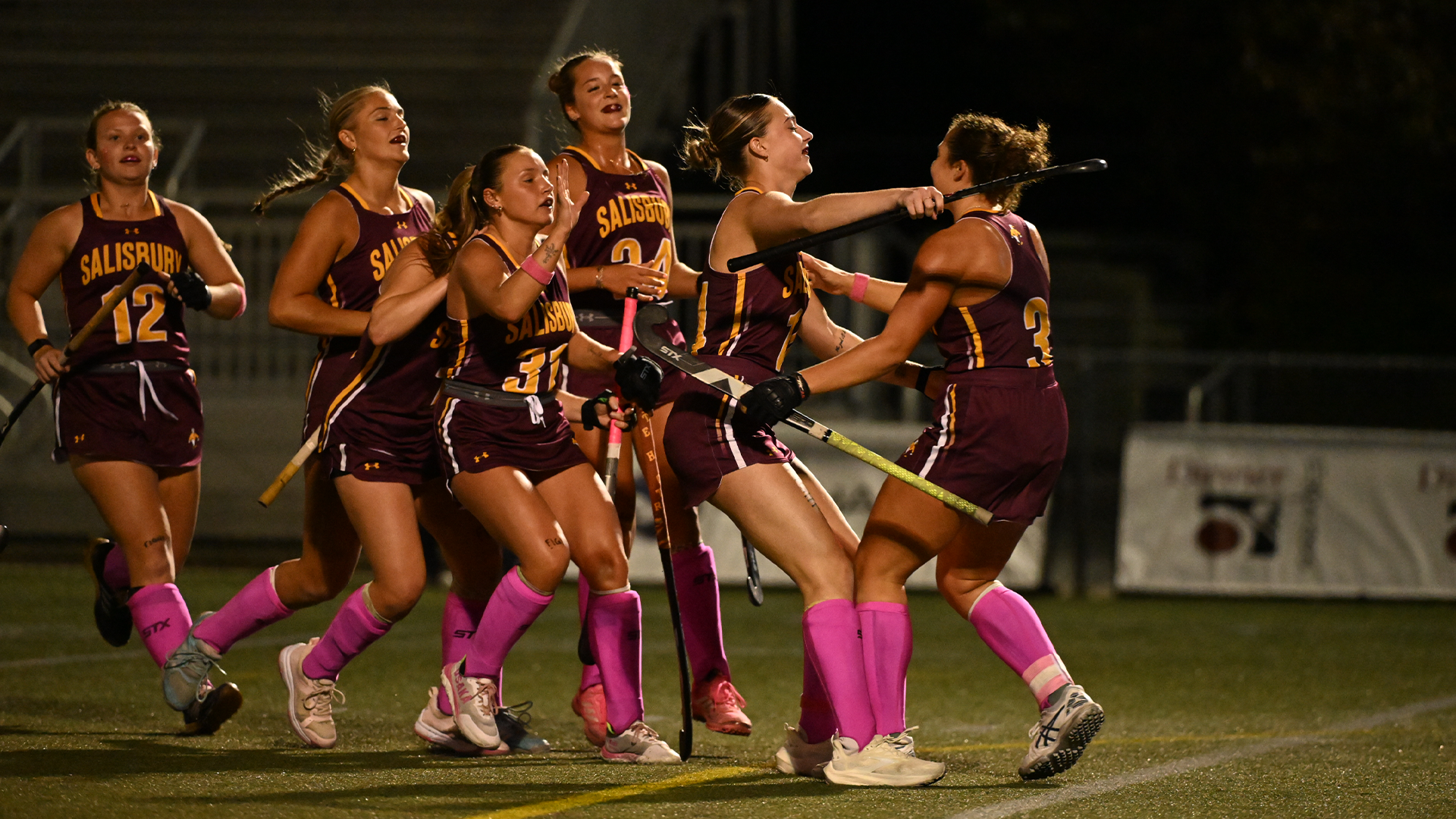 Field Hockey game winning goal over Mary Washington
