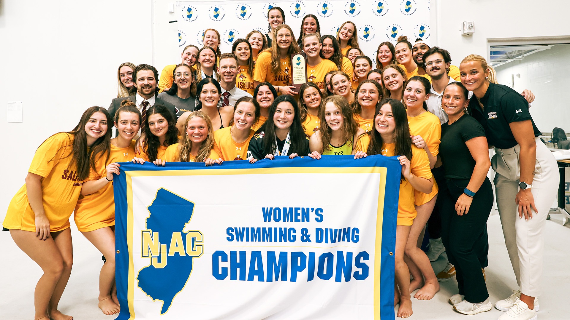 Salisbury Women's Swimming 2026 NJAC Champions