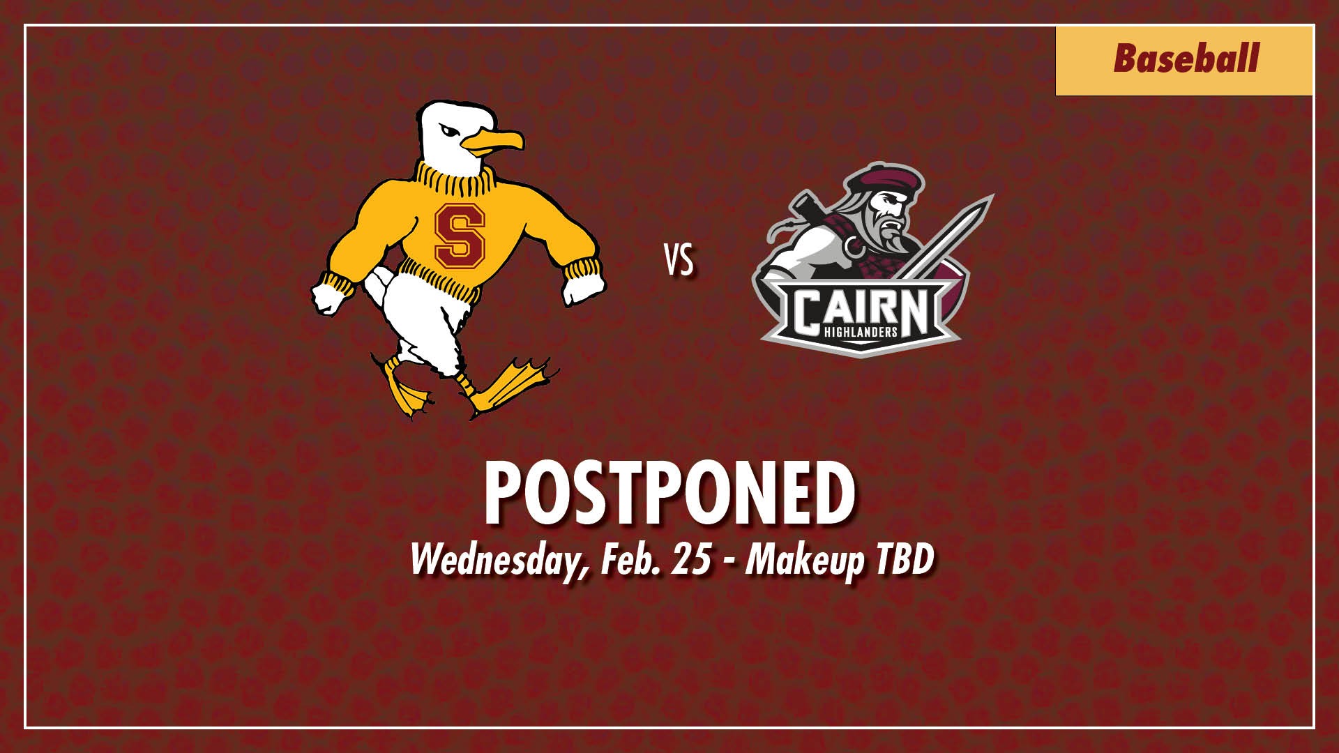 Schedule Update BSB 2-24-26