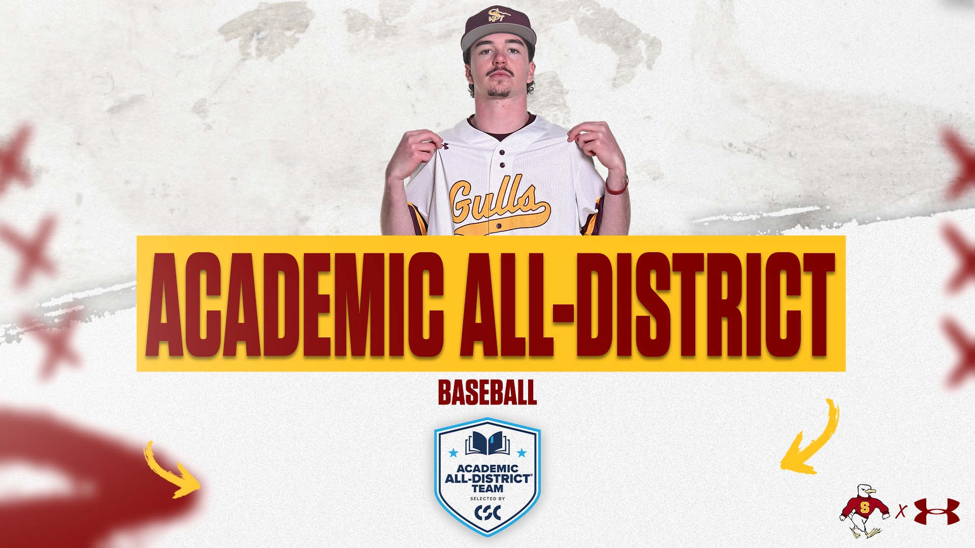 Baseball Academic All-District banner 2026