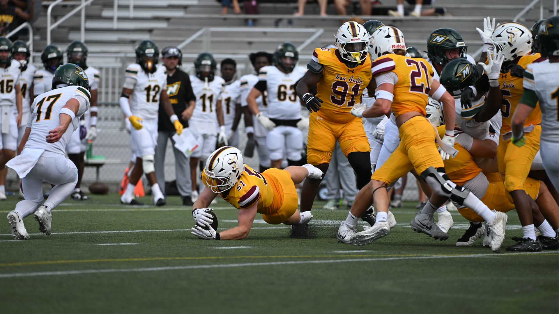 Football win over McDaniel