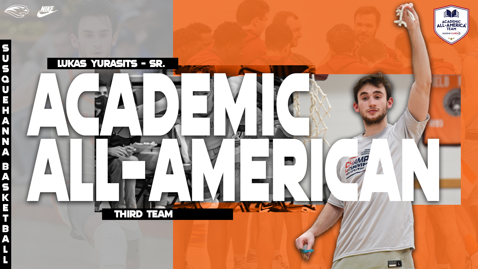 Yurasits Named As CoSIDA Academic AllAmerican Susquehanna University