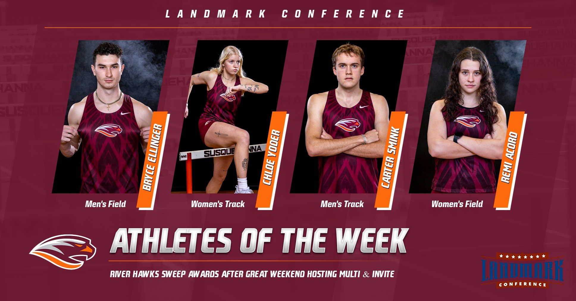 Track & Field Sweeps Landmark Weekly Awards Susquehanna University