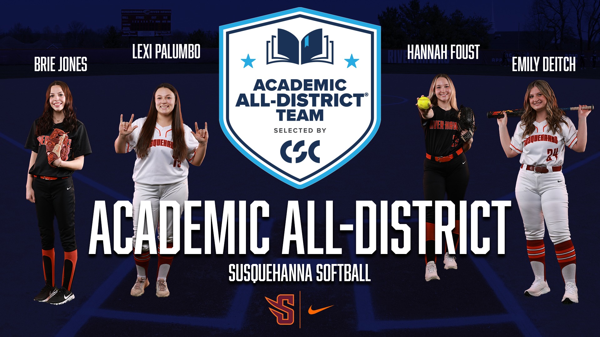 Softball CSC Academic All-District
