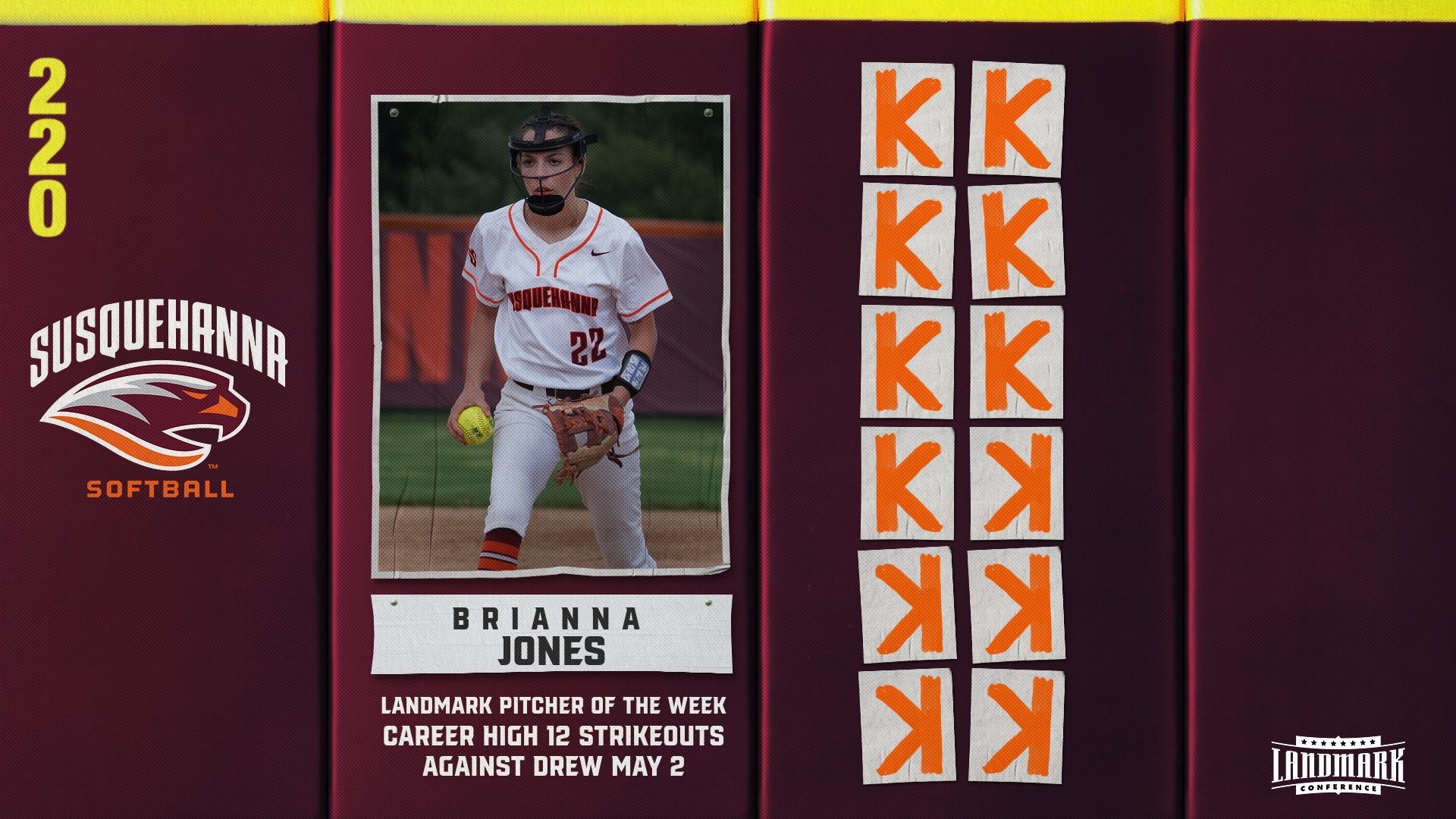 Brianna Jones Pitcher of the Week