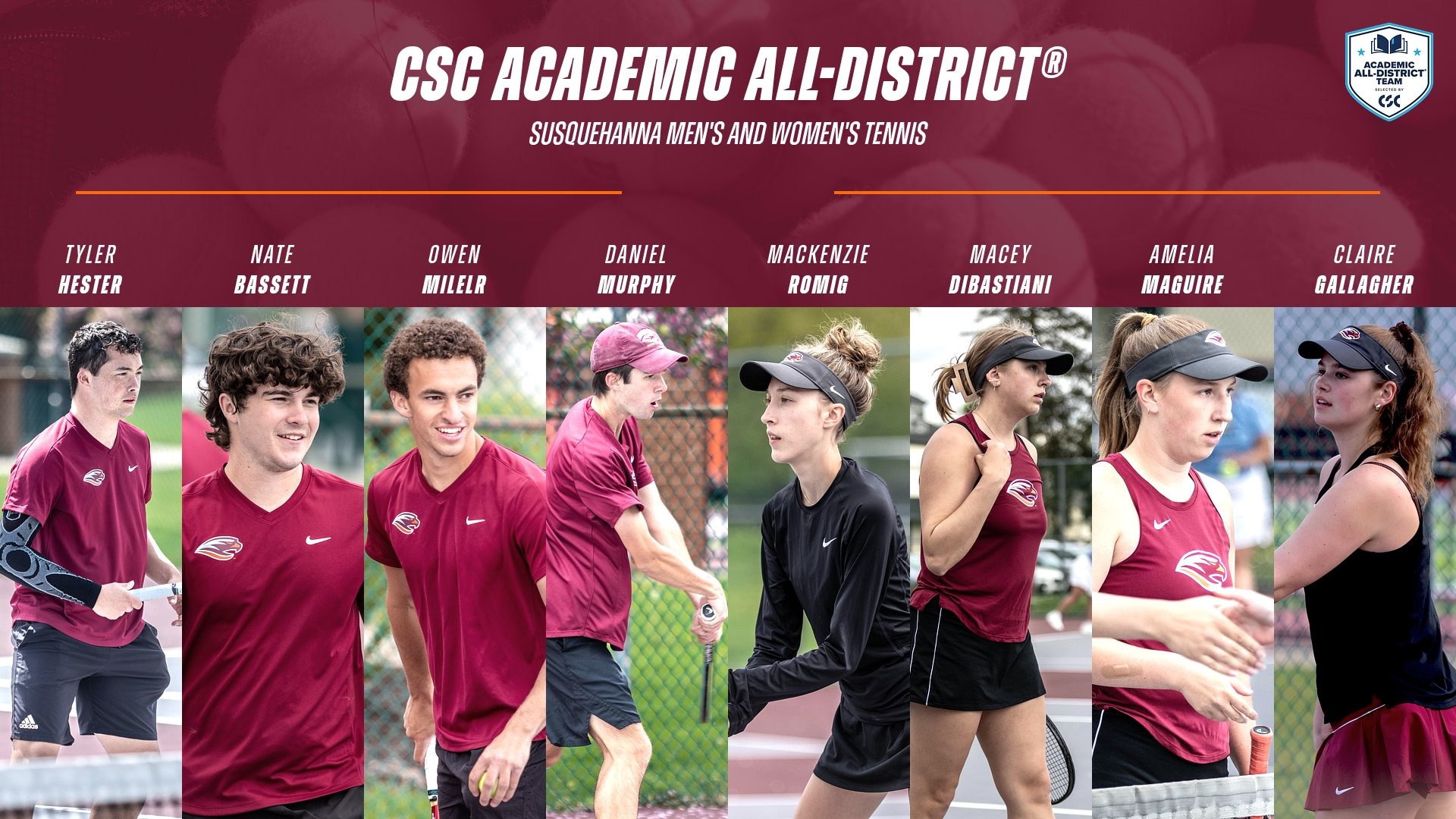 CSC Tennis Academic All-District