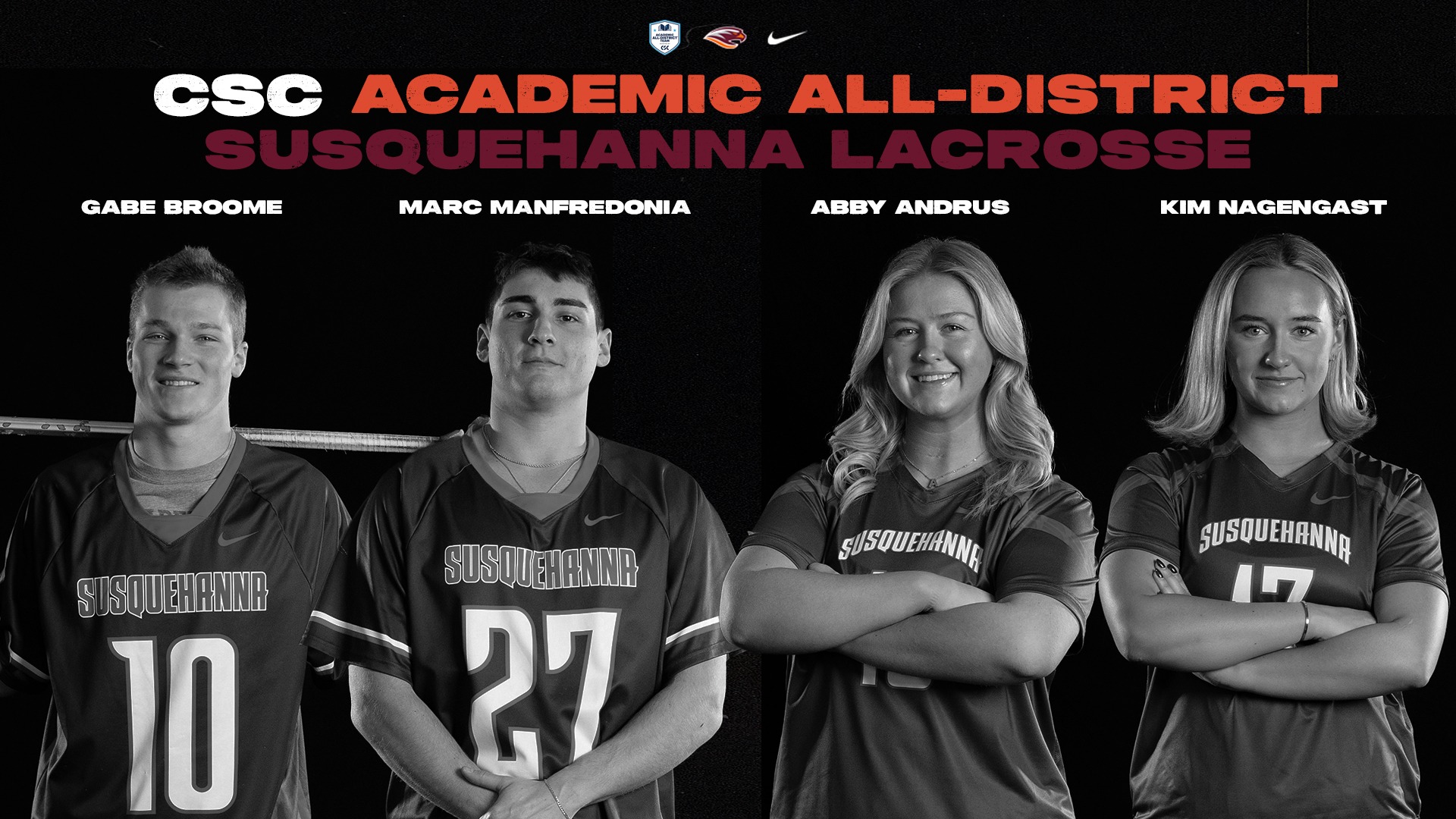 Susquehanna Lacrosse CSC Academic All-District