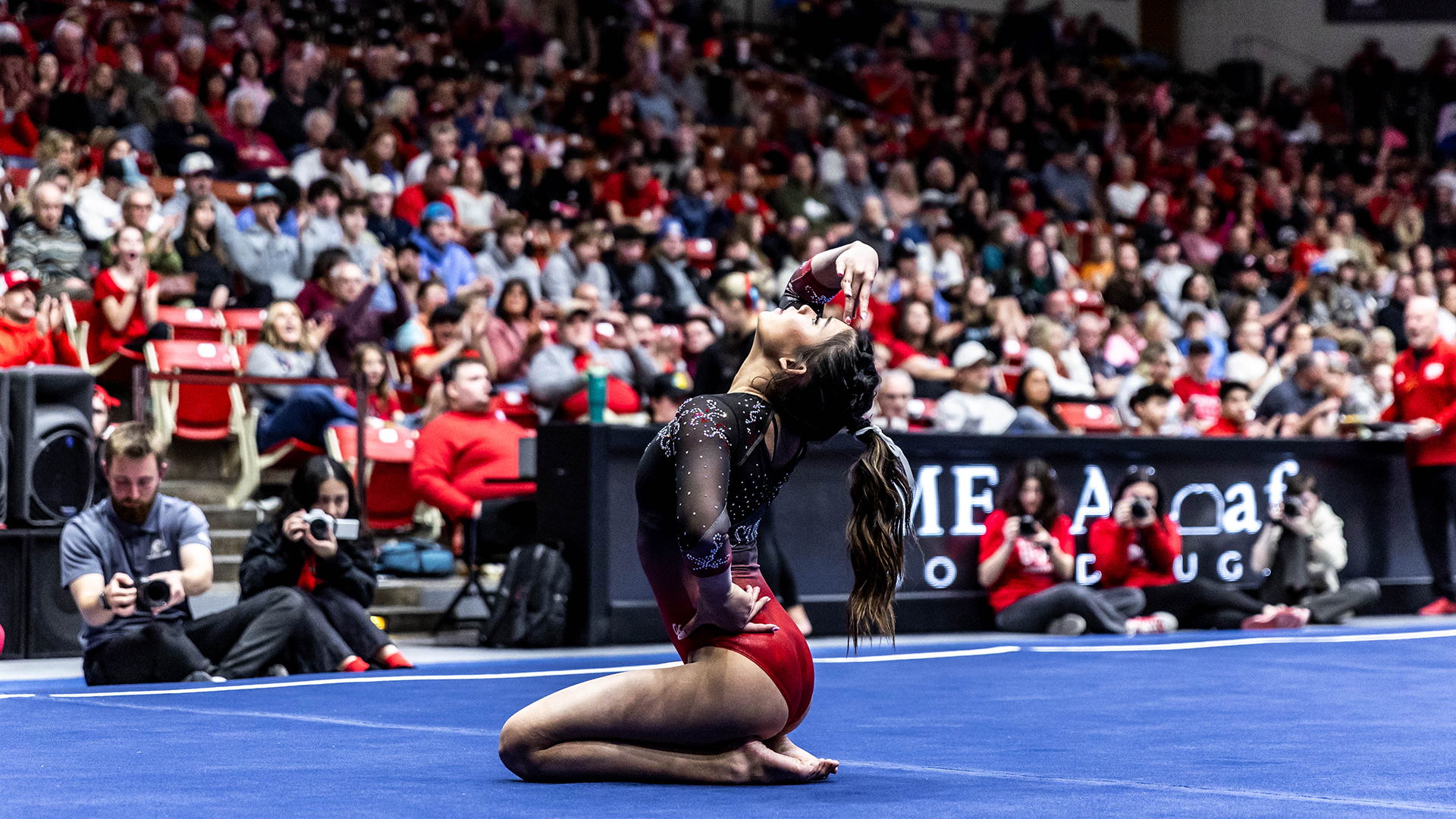 Mia Hampton on the floor