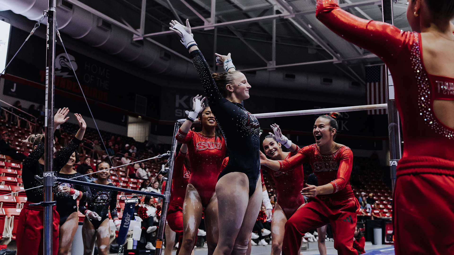 Ariel Collum sticks it on bars