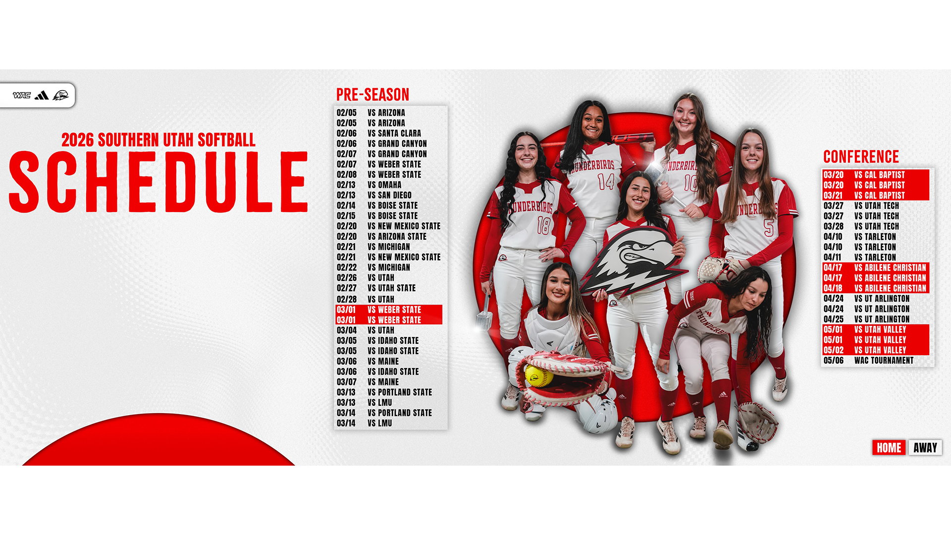 Softball Schedule
