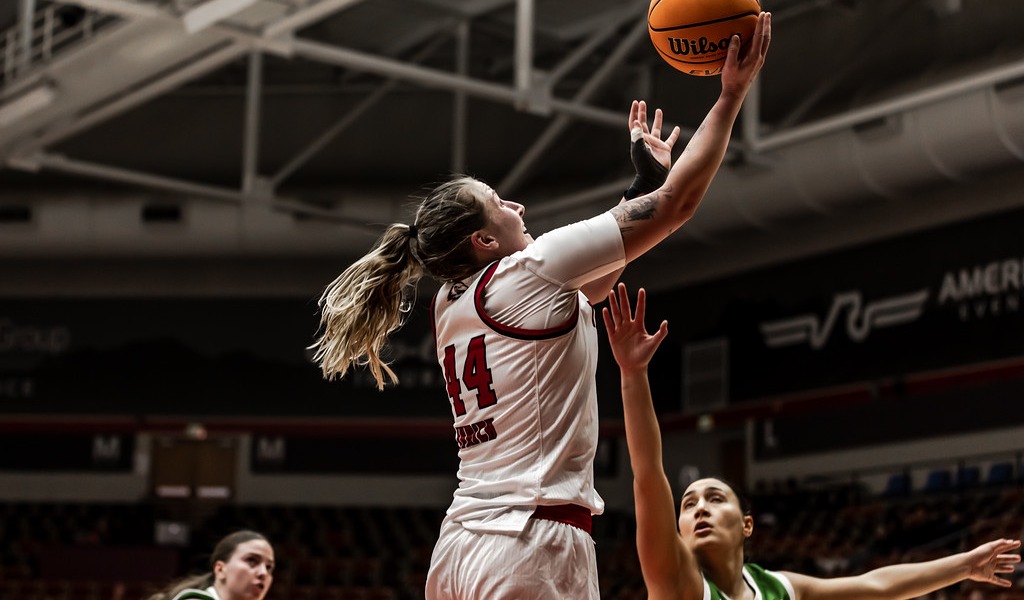Ava Uhrich goes up for a layup