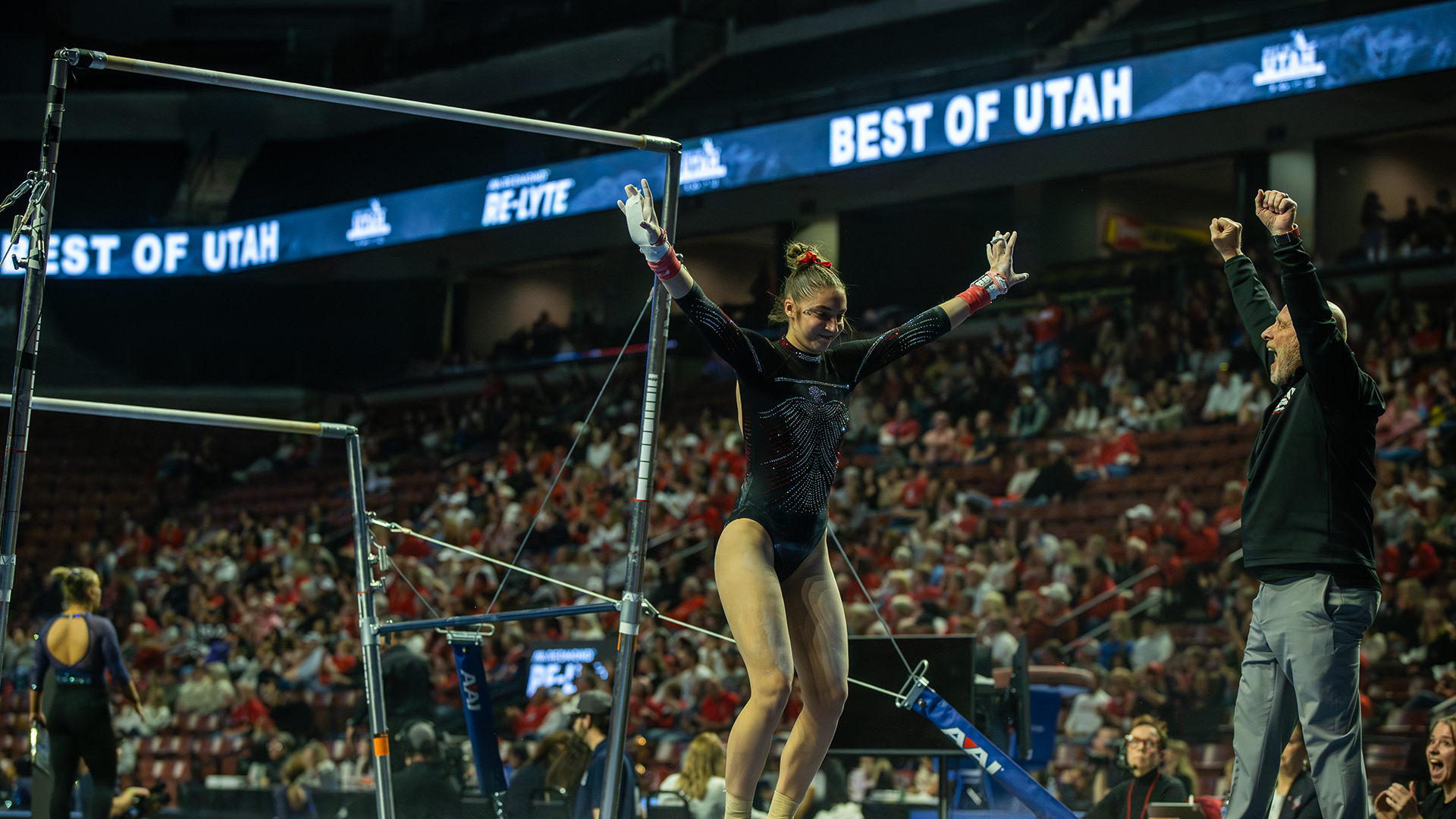 Alex Routsis nails her bars routine