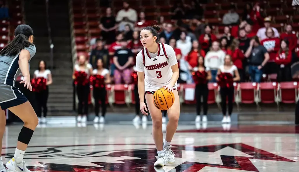 Sierra Chambers takes the ball up the court