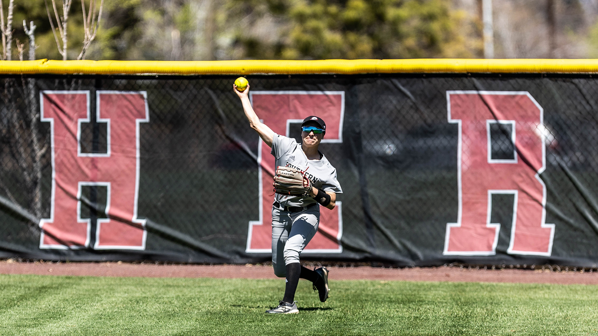Alayah Toscano throwing the ball