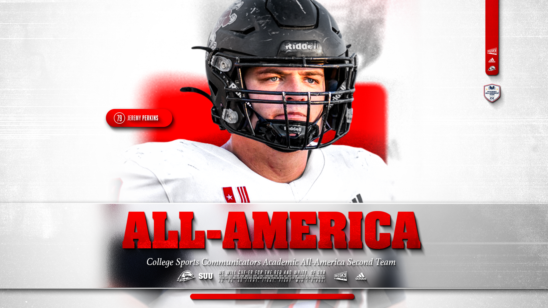 Jeremy Perkins Academic All-America Graphic