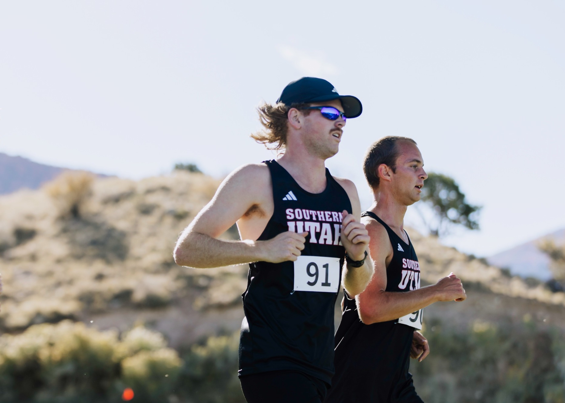 Tyler Saunders racing alongside Daniel Martinez
