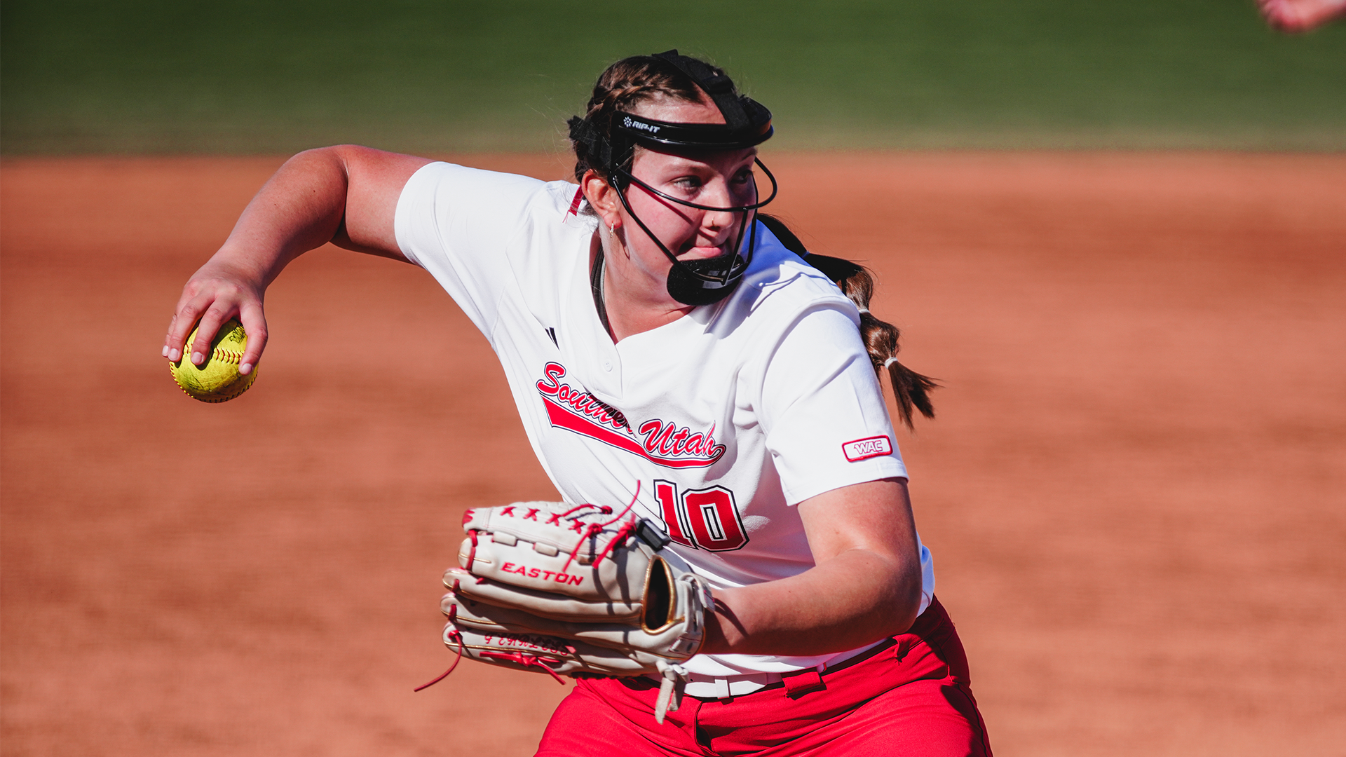 Delaney Baker throws the ball