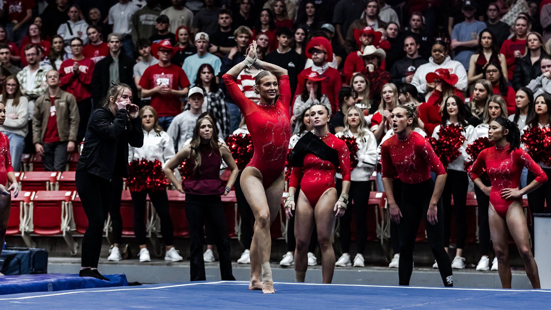 Rylee Miller on the floor