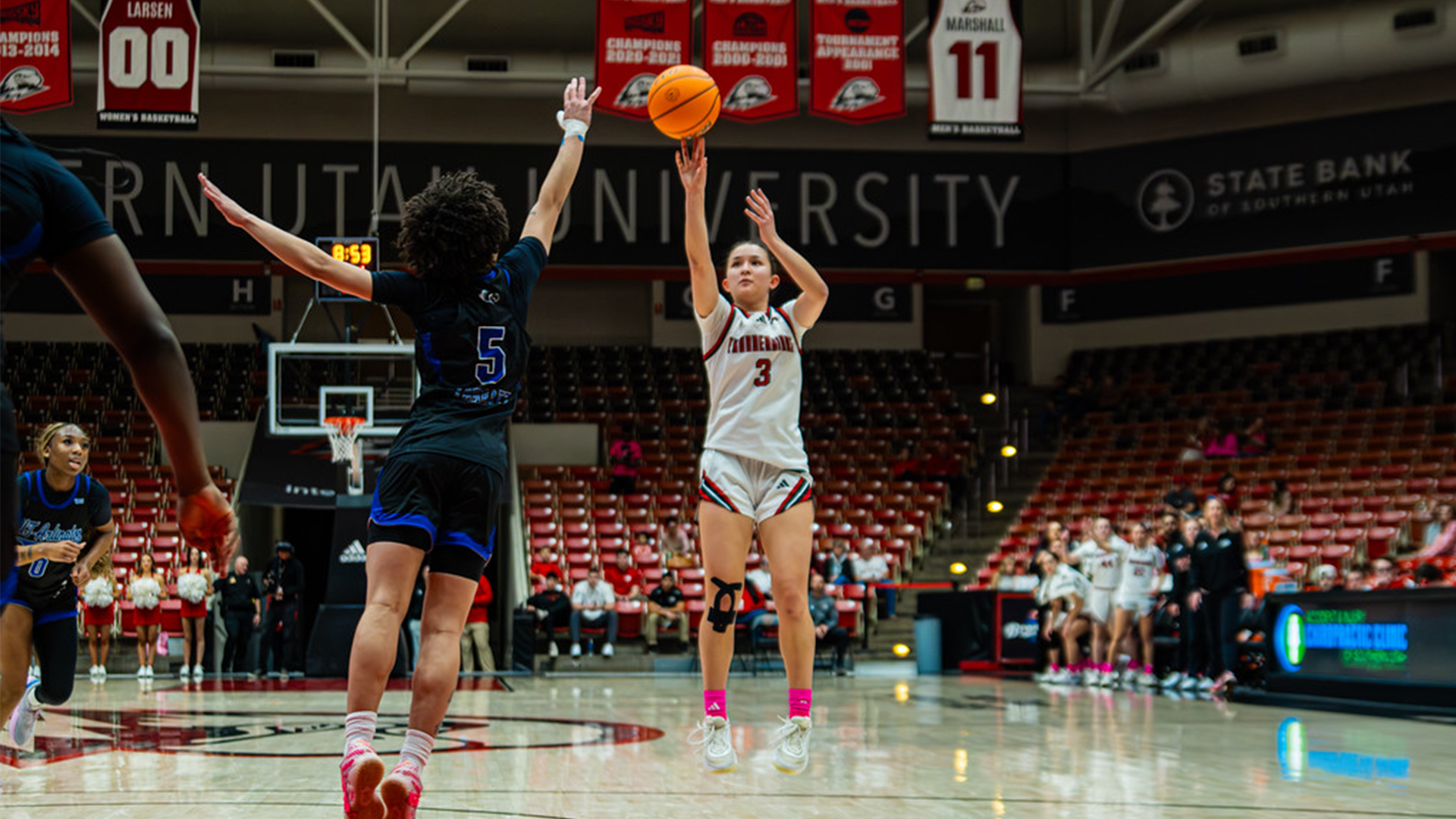 Sierra shoots the ball