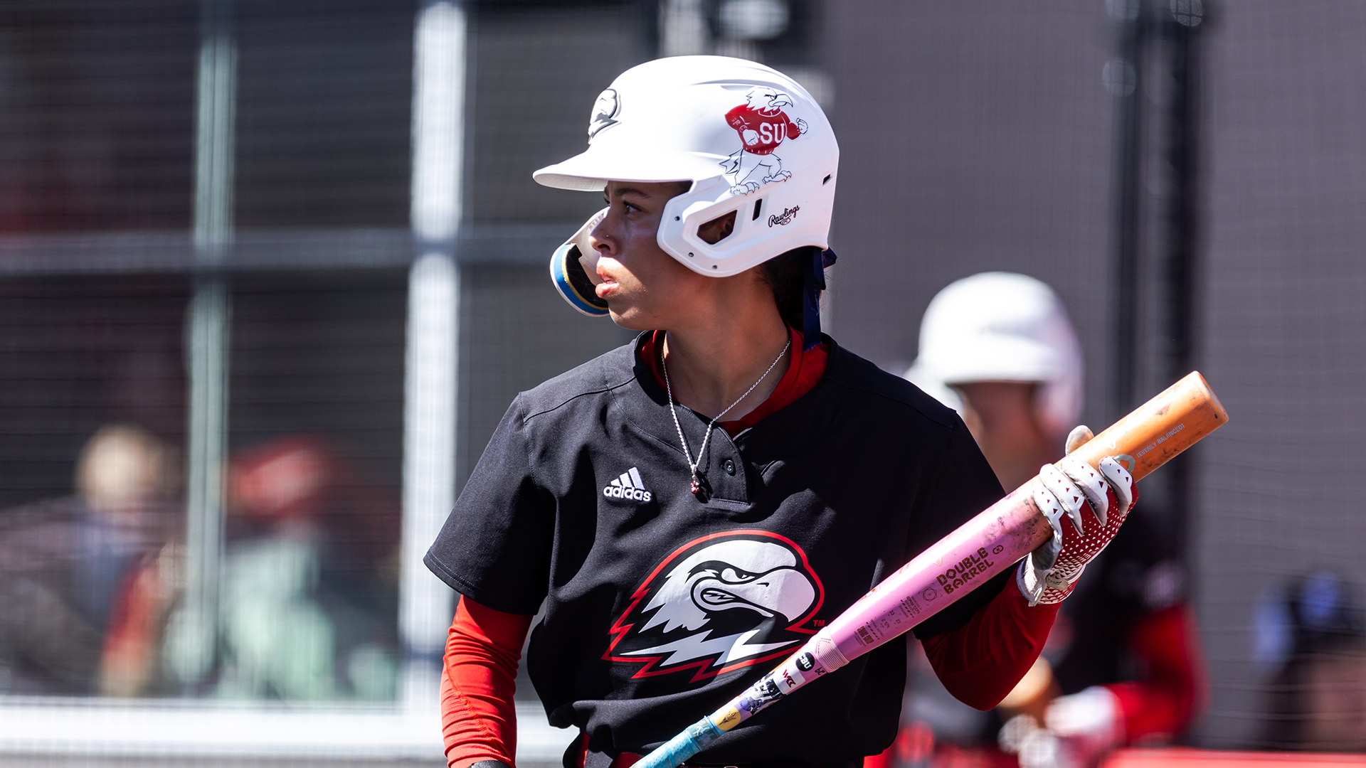 Taralyn Ollison getting ready to hit